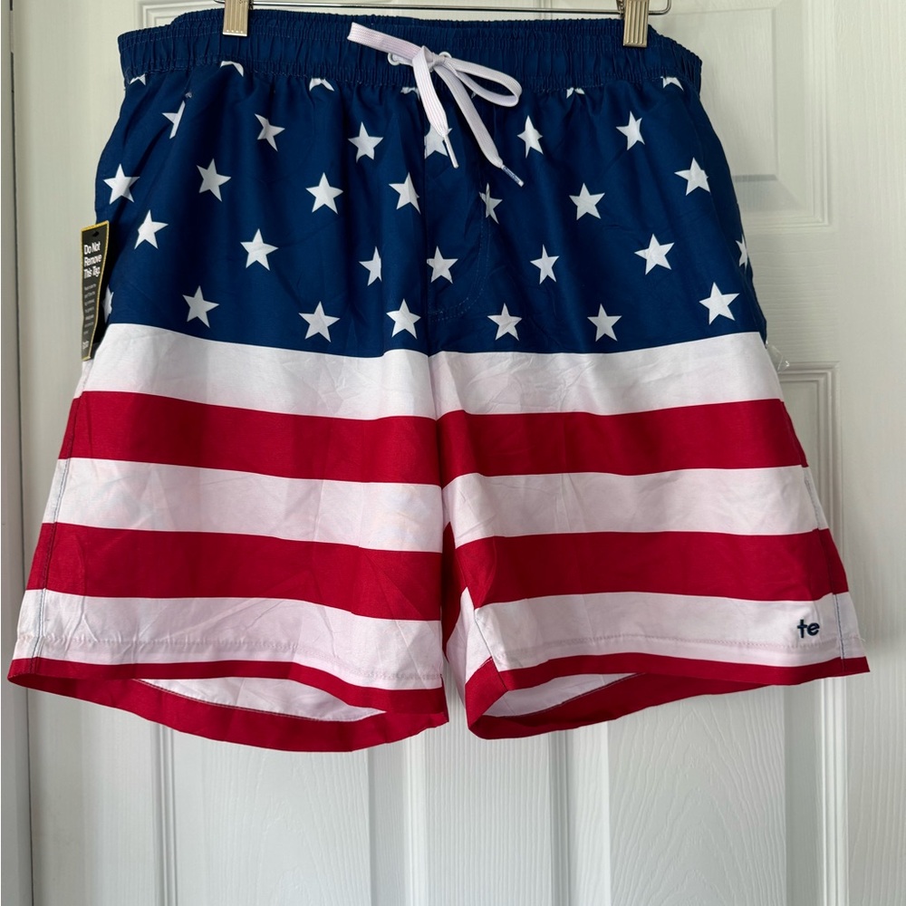 Tipsy Elves American Flag Swim Shorts